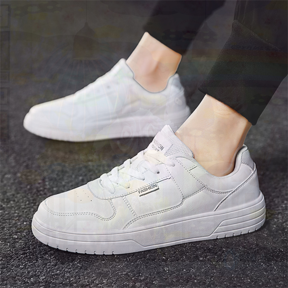 Streetwear Brand From China - With Ties PU Leather Shoes 41