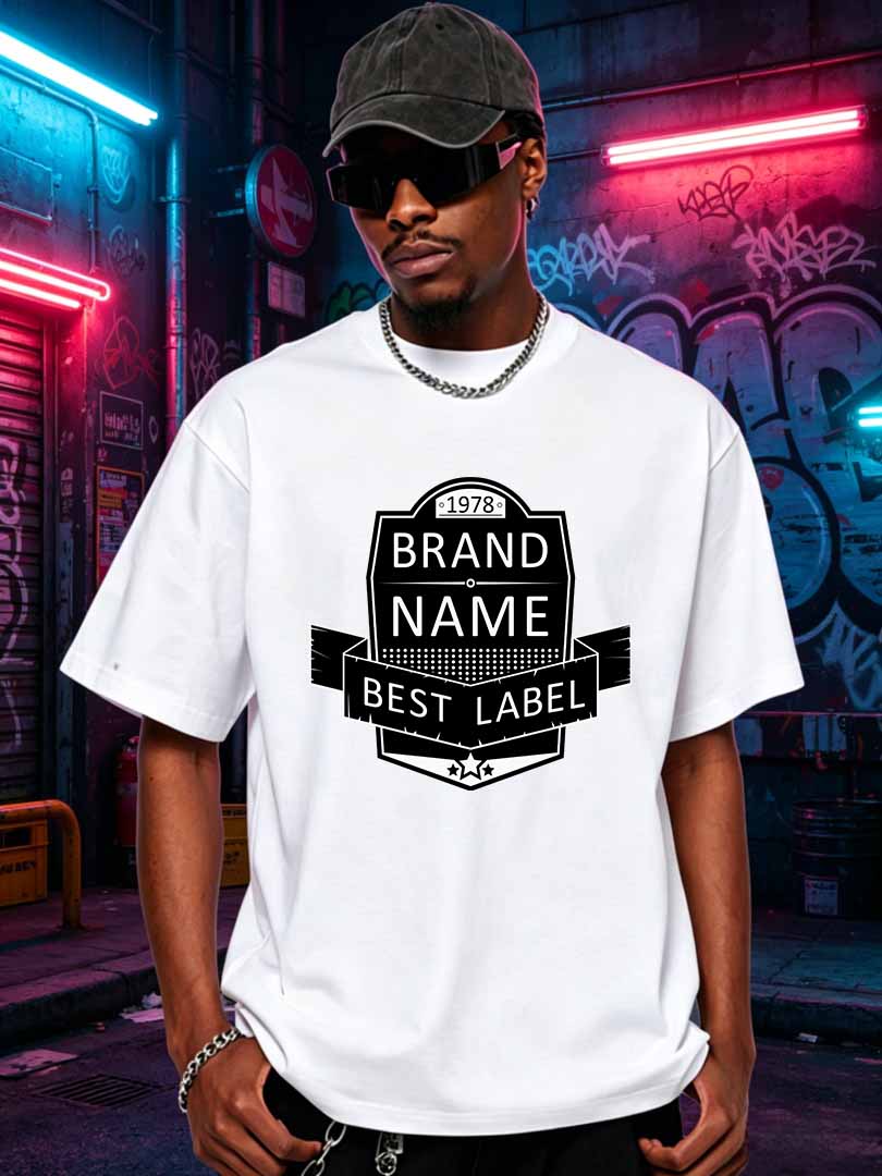 Streetwear Brand Name - Men Retro Brand Name Graphic T