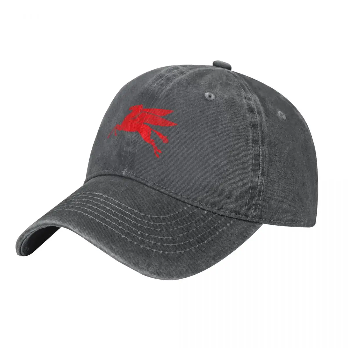 Mobil oil vintage sign logo -  - Streetwear Brand Red Logo recension och pris