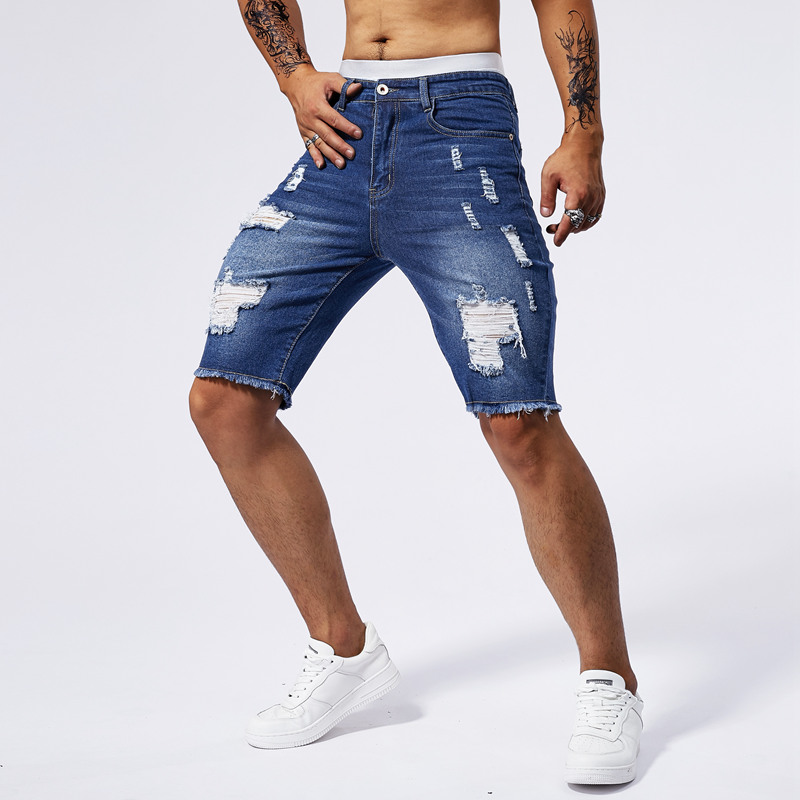 2025 Summer New Men's Ripped D - Streetwear Brand Marketing recension och pris
