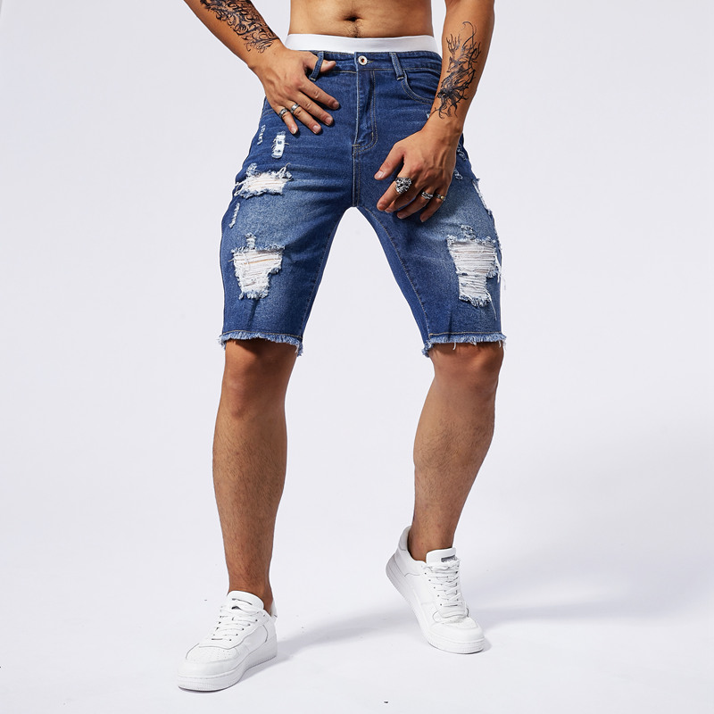 2025 Summer New Men's Ripped D - Streetwear Brand Marketing recension och pris