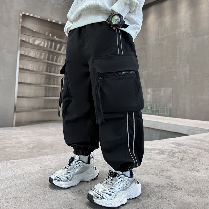 Boys Cargo Pants Large Pocket  - Streetwear Outdoor Brand recension och pris