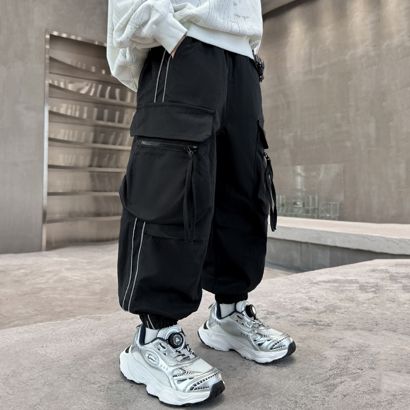 Boys Cargo Pants Large Pocket  - Streetwear Outdoor Brand recension och pris