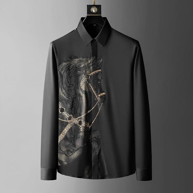 Brand Luxury Men's Shirt 2025  - Streetwear Uomo Brand recension och pris