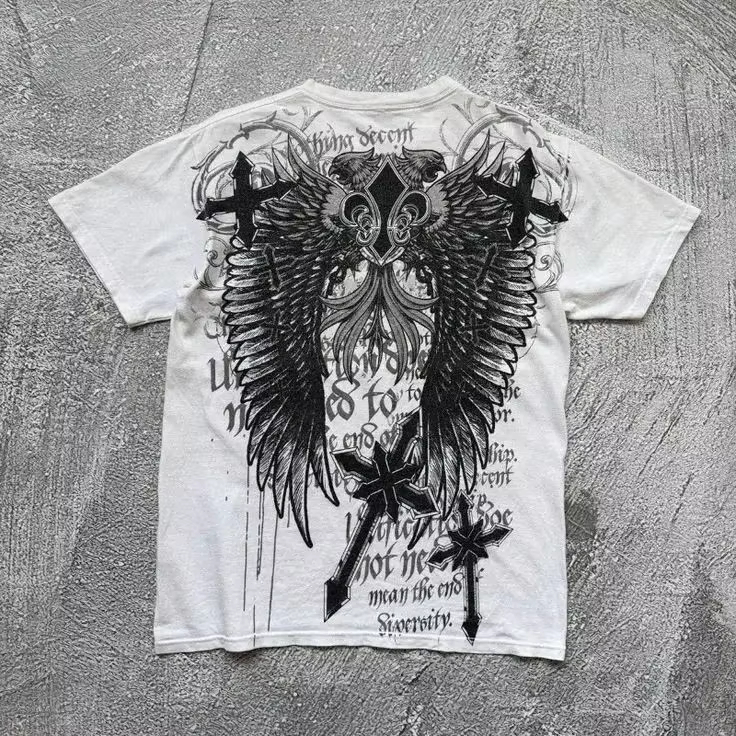 Y2K Gothic Wing Cross Classic  - Streetwear Brand Marketing recension och pris