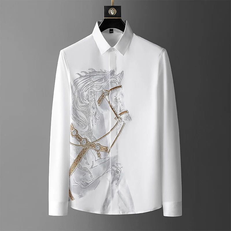 Brand Luxury Men's Shirt 2025  - Streetwear Uomo Brand recension och pris