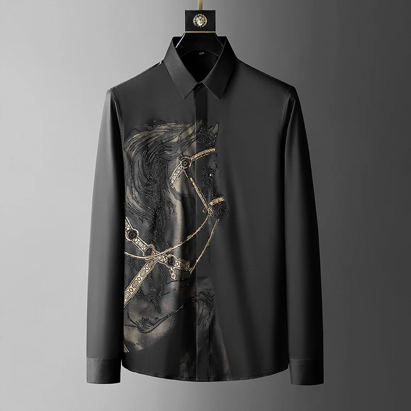 Brand Luxury Men's Shirt 2025  - Streetwear Uomo Brand recension och pris