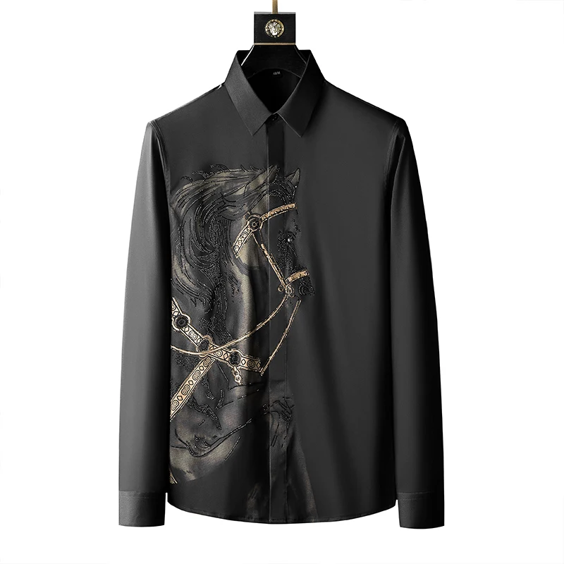Brand Luxury Men's Shirt 2025  - Streetwear Uomo Brand recension och pris