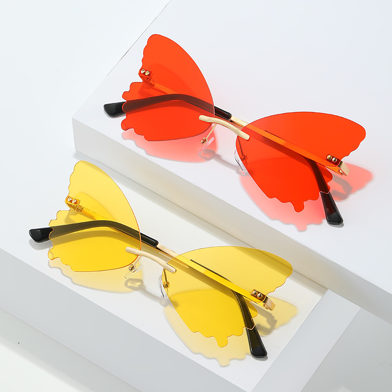 Vintage Rimless Butterfly Shap - Streetwear Brand With Butterfly recension och pris