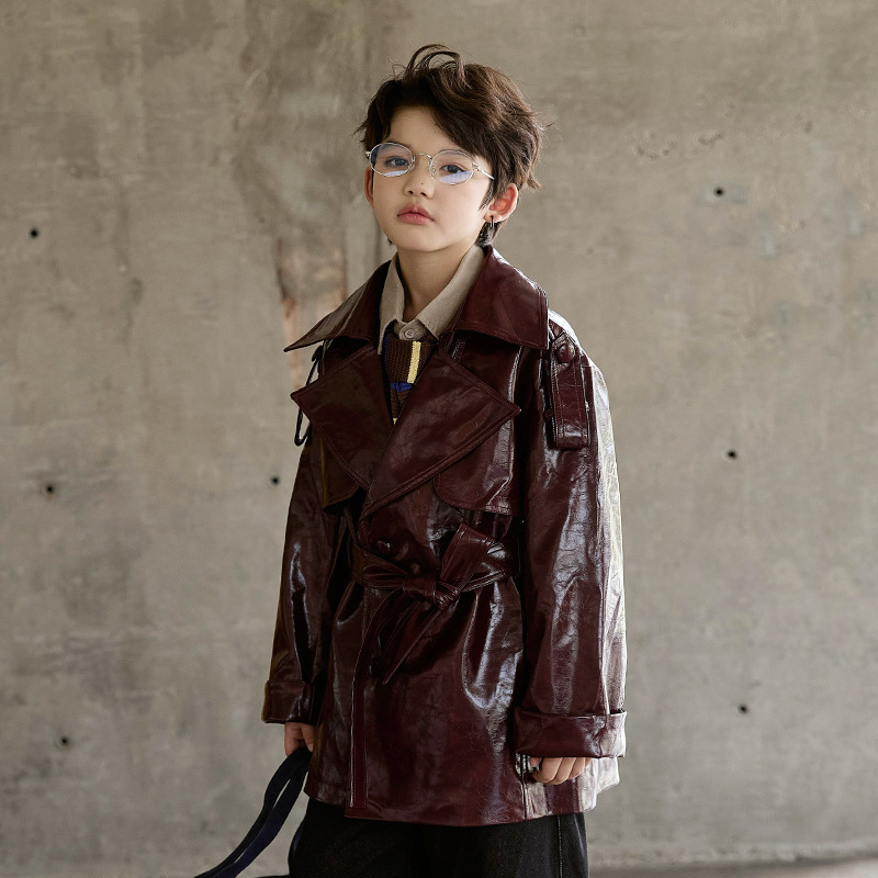 Boys Girls Wine Red Black Moto - Streetwear Brand Red Logo recension och pris